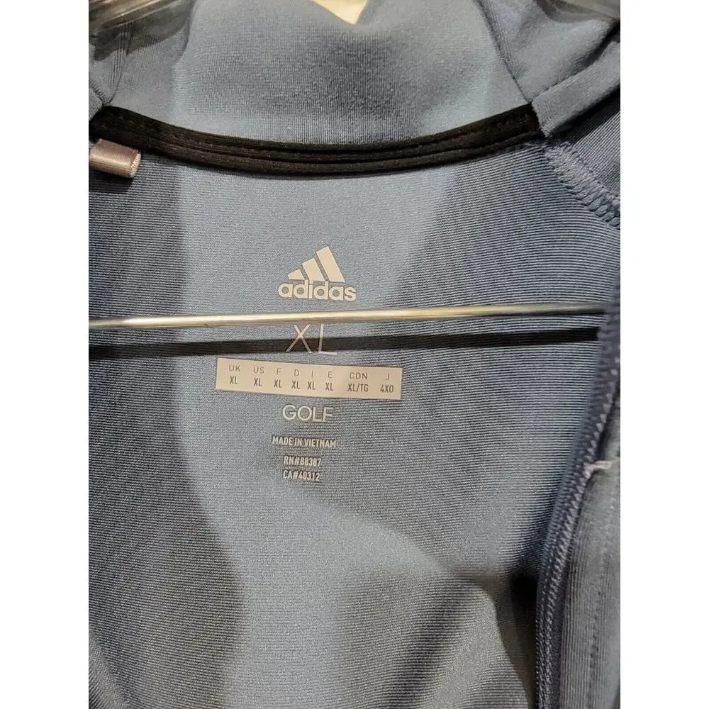 Adidas Men XLarge Golf Mock Neck Layering Pullover Shirt Athletic Leisure Casual